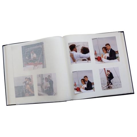 Album photo Zep OB313130 Cotton Con Velina Blue avec 30 feuilles 31x31 cm