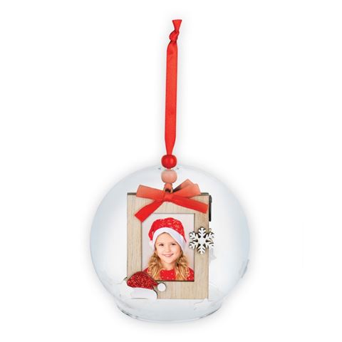 Zep Photo de Noël Ball Voski Red CH32R 2x3.5x4,5 cm