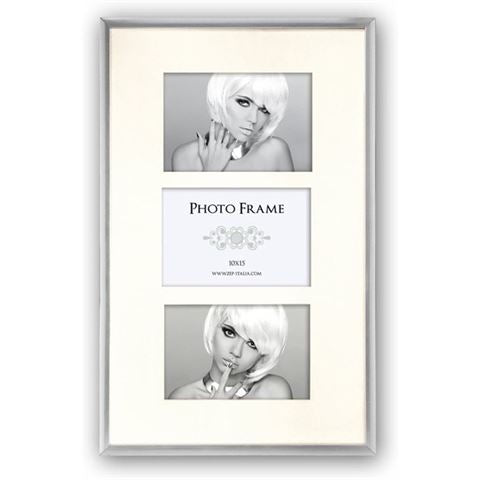Cadre photo Zep KL346 argent pour 3 photos 10x15 cm