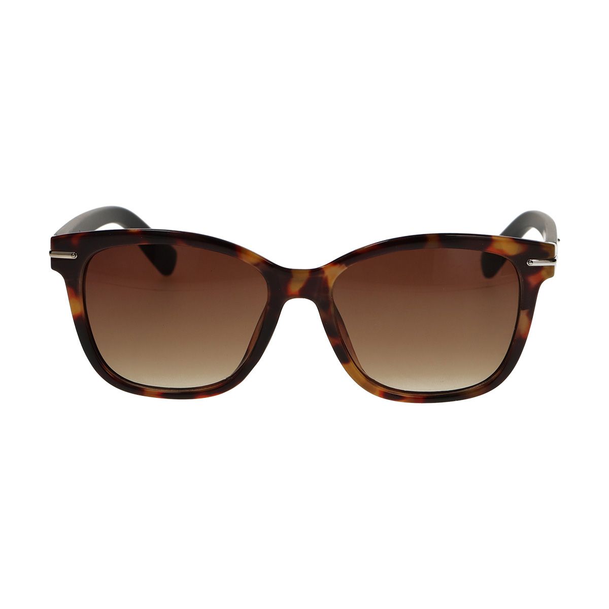 Lunettes de soleil Spectrum carrées tortue noir mat dames