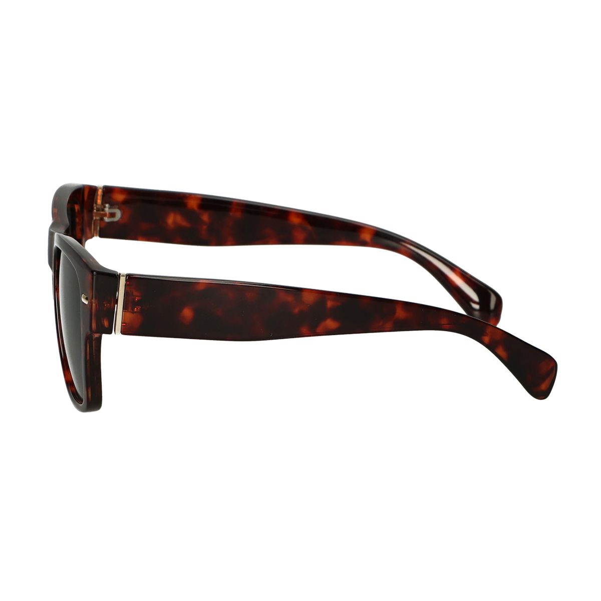 Lunettes de soleil Spectrum marron havana larges dames