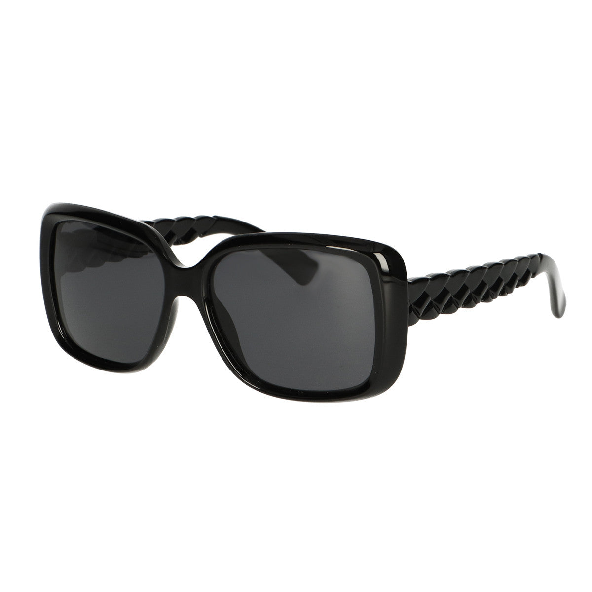 Lunettes de soleil Spectrum noires tressées pour femmes