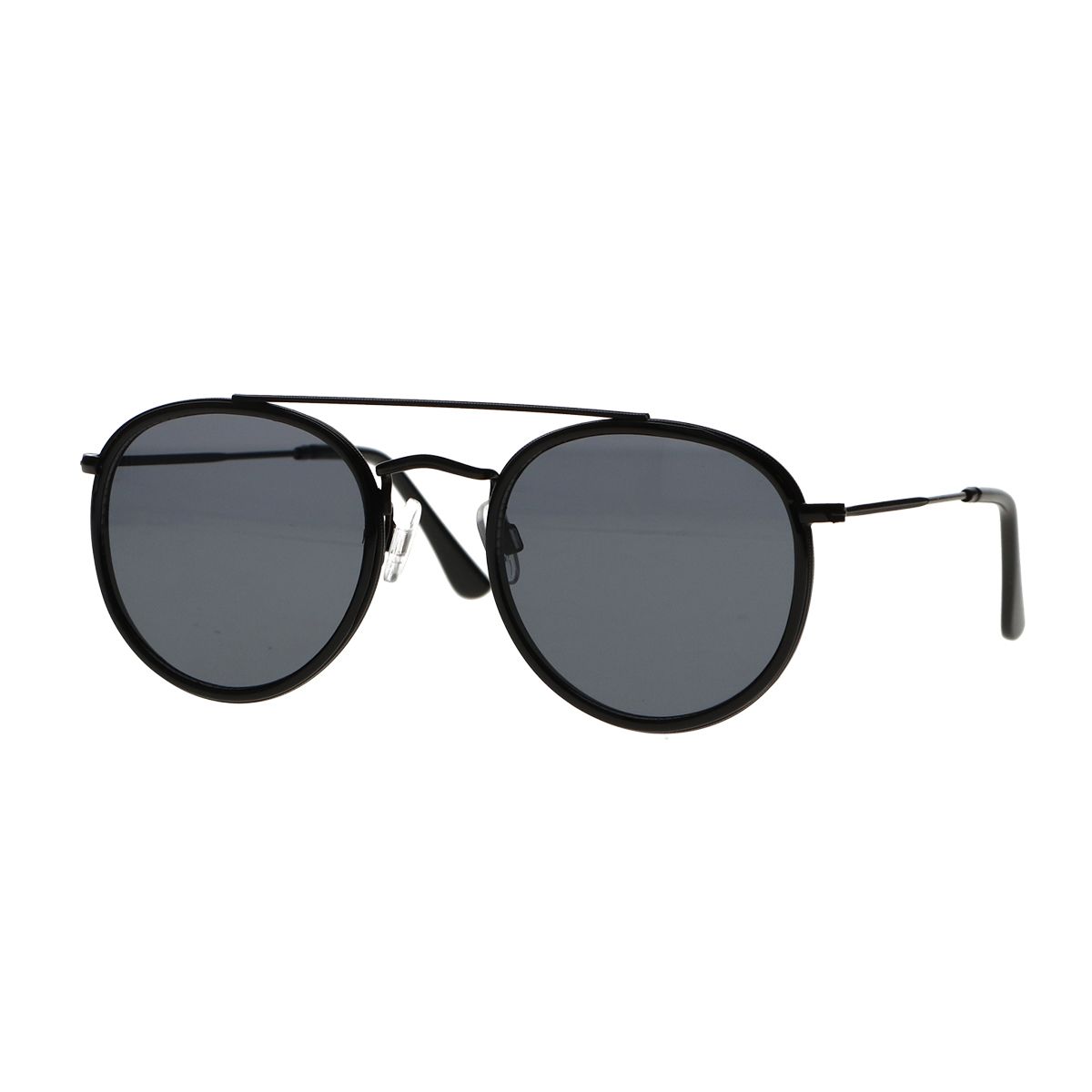 Lunettes de soleil Spectrum double pont verre fumé noir homme