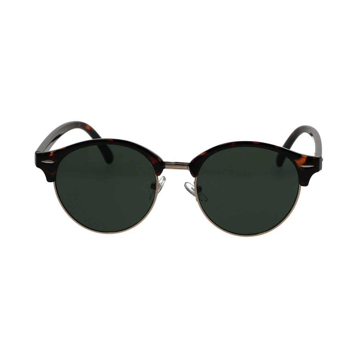 Lunettes de soleil Spectrum club rondes havane or vert unisexe
