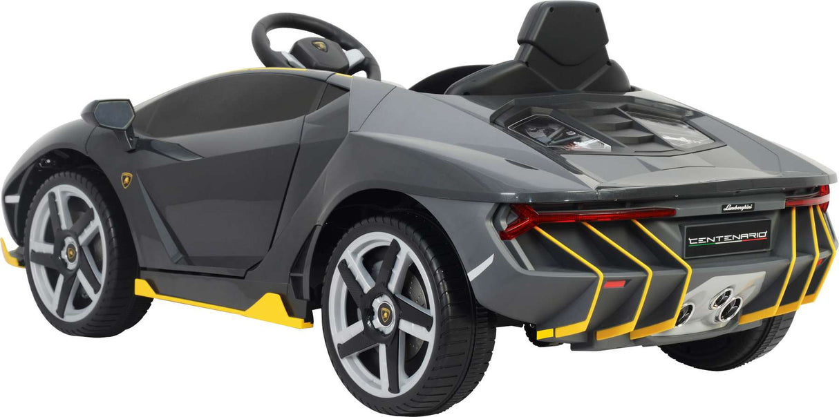 Lamborghini Centenario Gray Electric Car avec télécommande 12 volts
