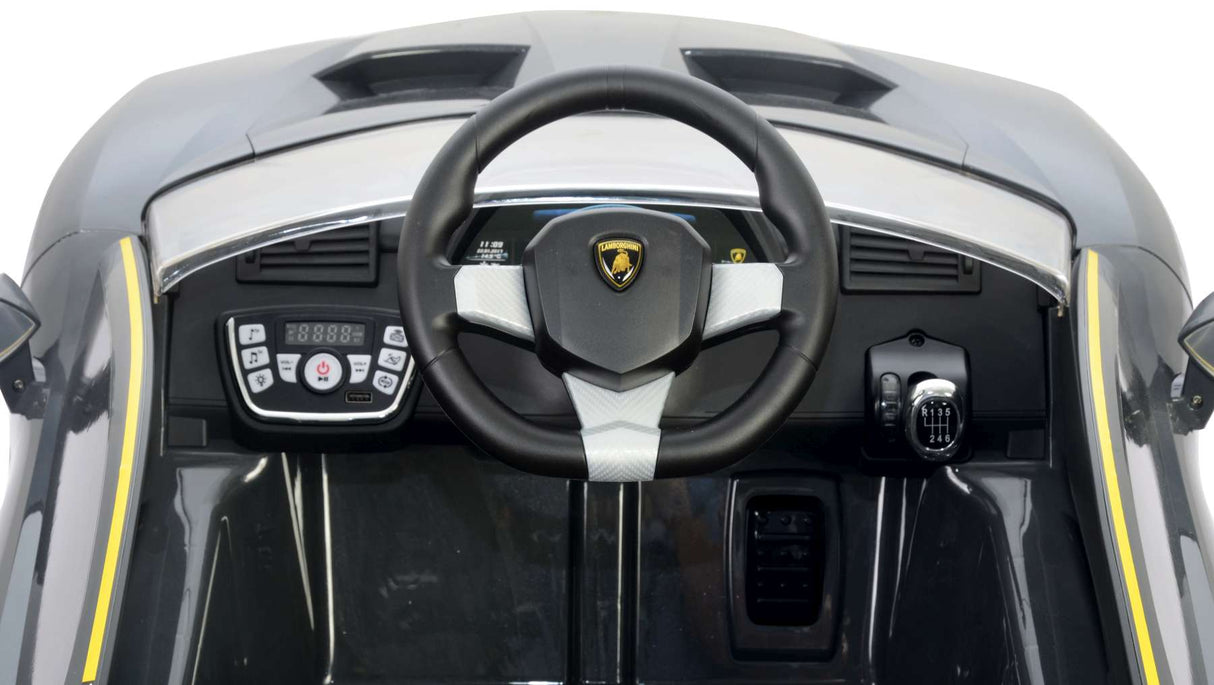Lamborghini Centenario Gray Electric Car avec télécommande 12 volts