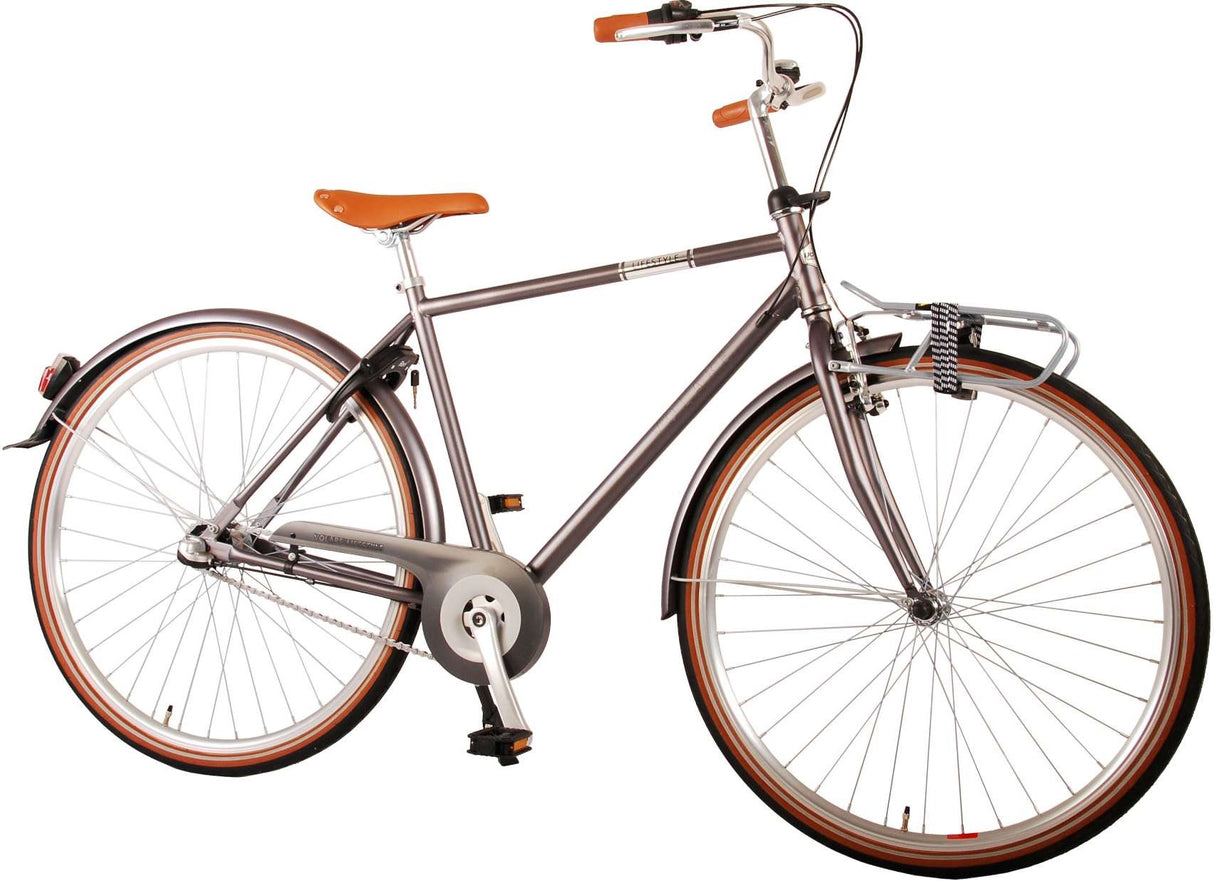 Volare Lifestyle Boy Bike Teen 48 cm Low Saddle Stand Grey 3 Gears