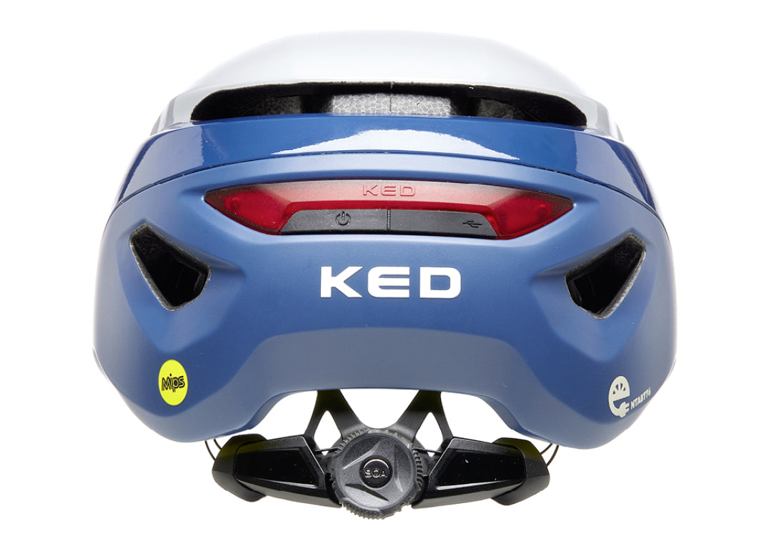 Ked fietshelm mitro ue-1 m (52-58 cm) blanc bleu