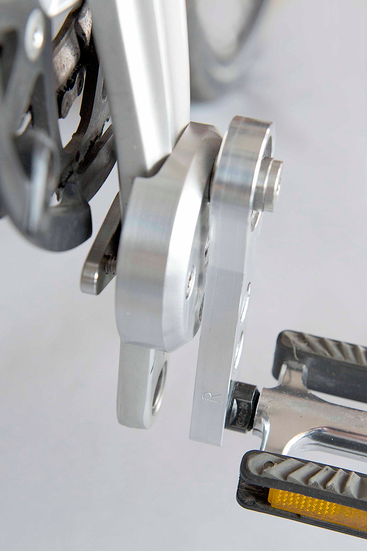 Fom alu rom de la pédale excentrique excentrique argent