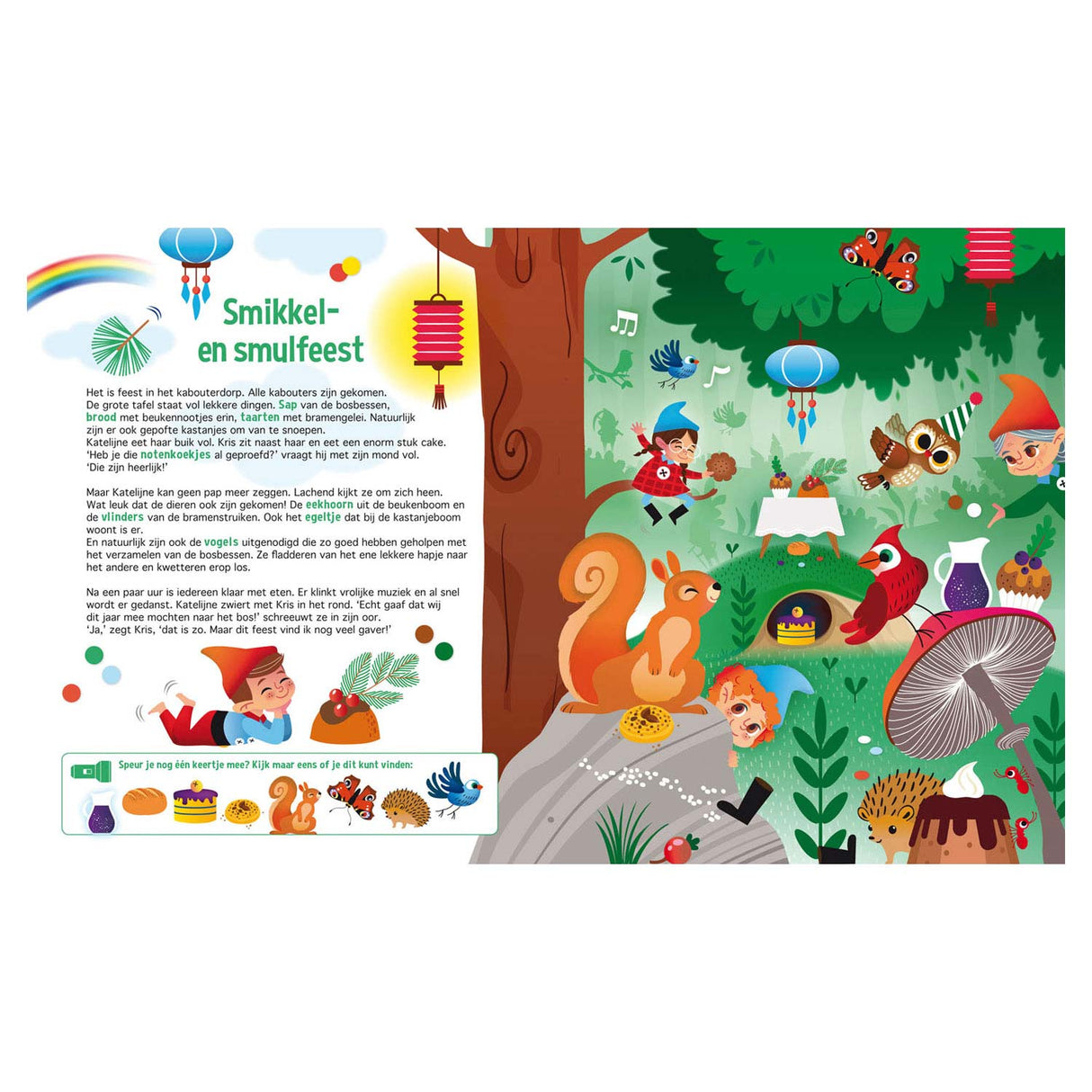 Lantern Publishers Recherchez dans la lampe de poche Kabouterbos + en carton