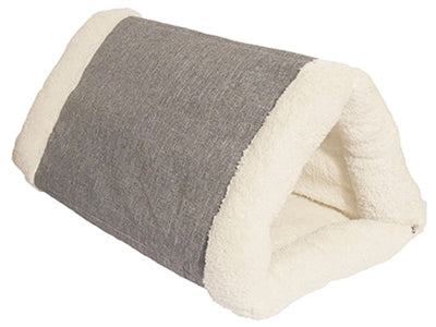 Panier de chat en palissandre en peluche 2 dans 1 couverture pyramide