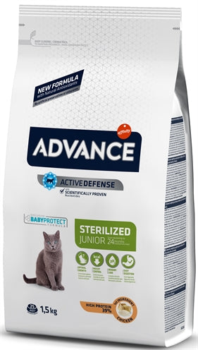 Poulet stérilisé junior de chat avancé