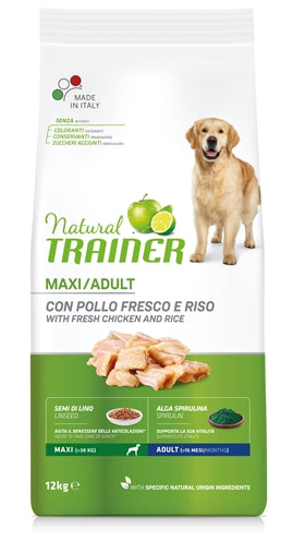 Chien entraîneur naturel Maxi Riz au poulet adulte