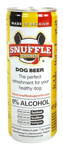 Saveur de poulet à la bière de chien en purée