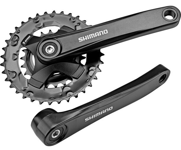 Shimano Crankset FC-MT101 Tente 36x22 à 9 vitesses Black 175 mm noir