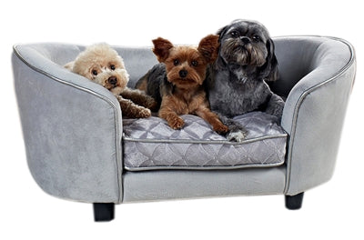 Enchanted Pet Enchanted Dog Panier canapé Constantine Silver Colore