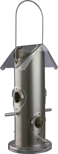 Trixie Voerdispensher Metal Plastic Silver