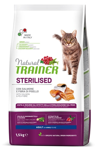 Cat entraîneur naturel saumon stérilisé