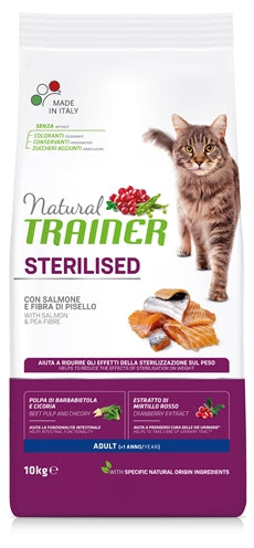 Cat entraîneur naturel saumon stérilisé
