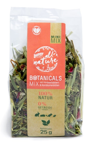 Bunny Nature Botanicals Mini mélange de fleurs de chou-fleur de feuilles de framboise