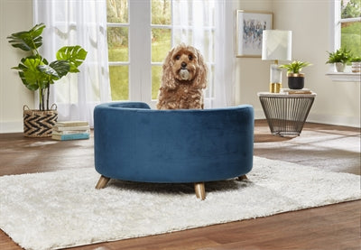 Enchanted Pet Enchanted Dog Panier canapé Rosie Peacock Bleu