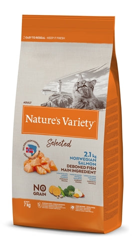 Variété natures sélectionnée le saumon norvégien