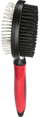 Trixie Brush Double-Side Cover Coiffes Underwol Plastic Black Red