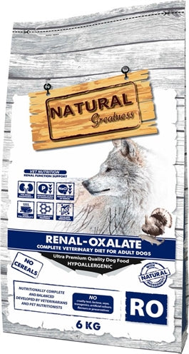 Grandeur naturel vétérinaire diététique chien rénal oxalate complet complet