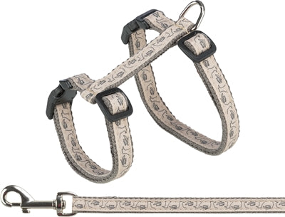 Trixie Cat écabulation avec la ceinture beige gris