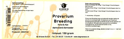 Le Green Os Provarium reproduisant Hond Kat
