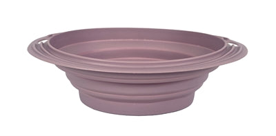 Heureux animal de compagnie fou de animaux de compagnie bol de nourriture en boisson bac pliable blush rose