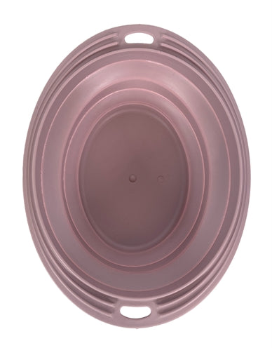 Heureux animal de compagnie fou de animaux de compagnie bol de nourriture en boisson bac pliable blush rose