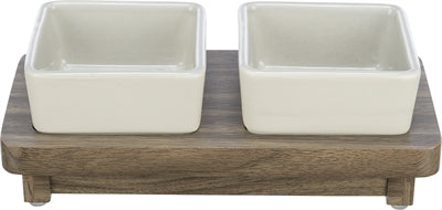 Trixie Food Bowl Dog Set Citystyle Céramique Gris brun