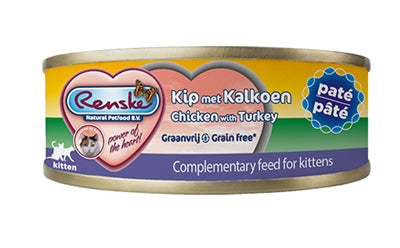 Renske Fresh Meat Farin chaton Pate Chicken Turquie