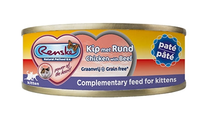Renske Fresh Meat Farin chaton Pate Chicken Beef