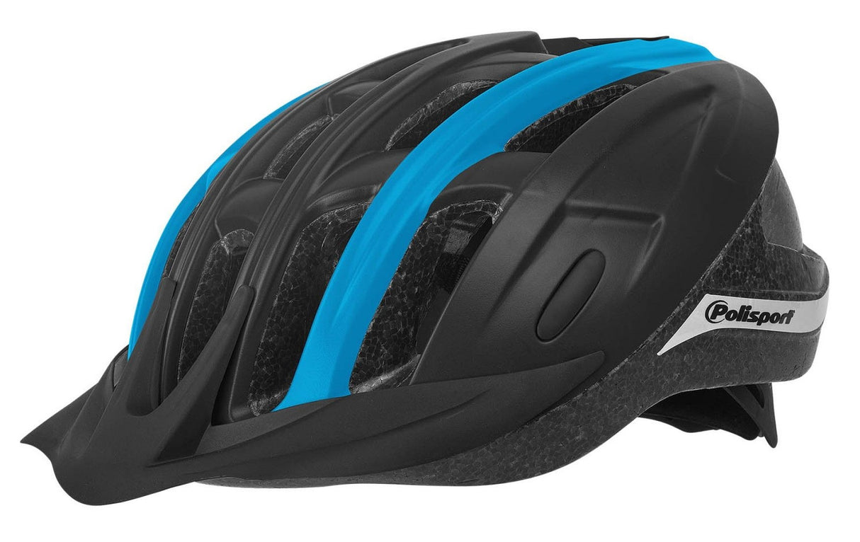 Polisport Ride en casque de vélo L 58-62 cm noir Blauww