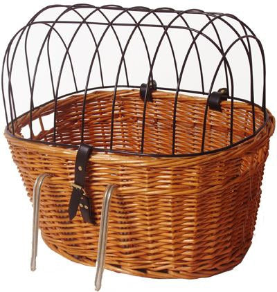 Roseau de panier à vélo à l'avant + rack métallique