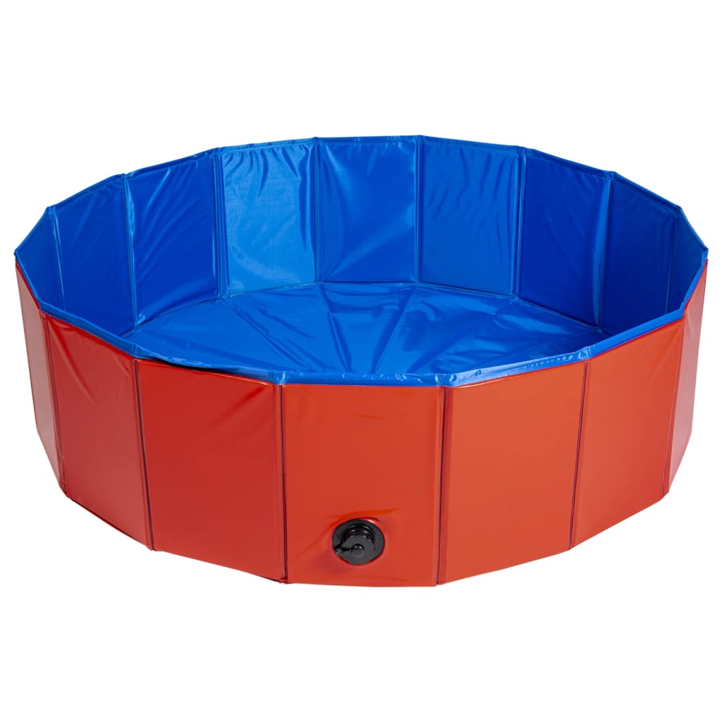 Animal Boulevard Animal Boulevard Pet Piscine Filation L 100x100x30 cm Bleu rouge