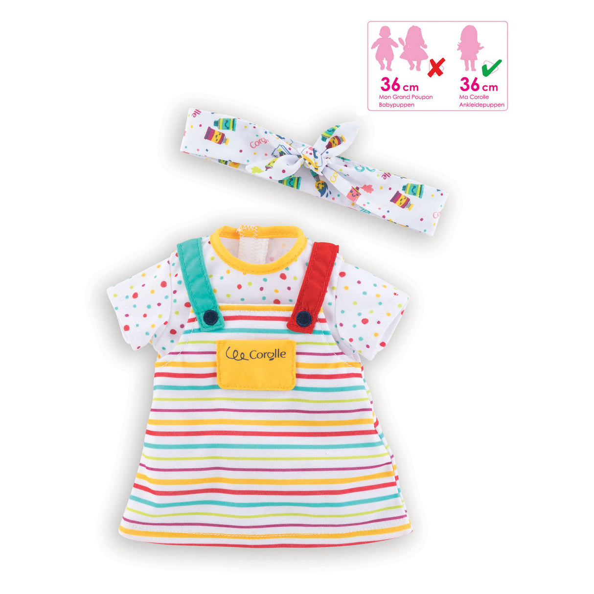Robe et bandeau de poupée Corolle MA