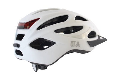 Qtcychectech QT Cycle Tech Casque Urban 52-58 cm Matt White LED Éclairage 2810372