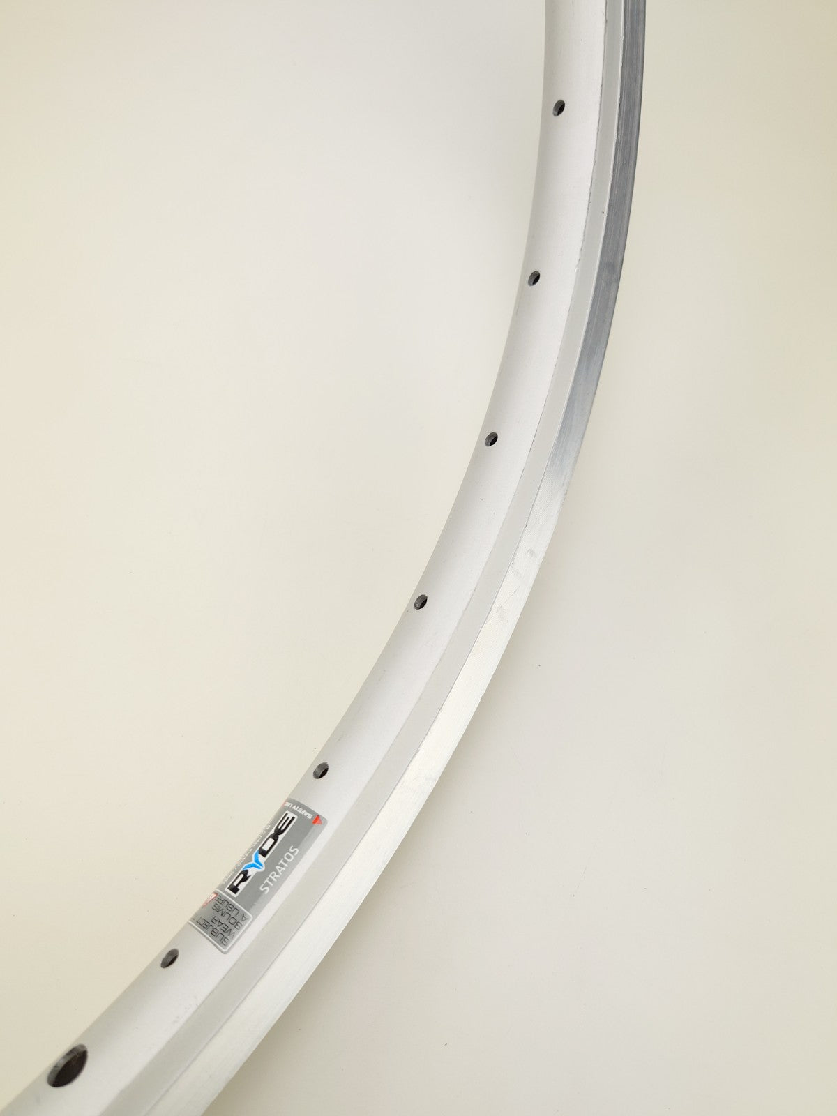 Ryde Rim 28 Stratos Silver avec bord de freinage