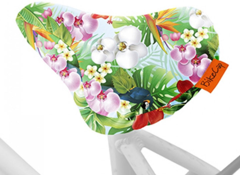 Bikecap Saddle Deck Fleur tropicale