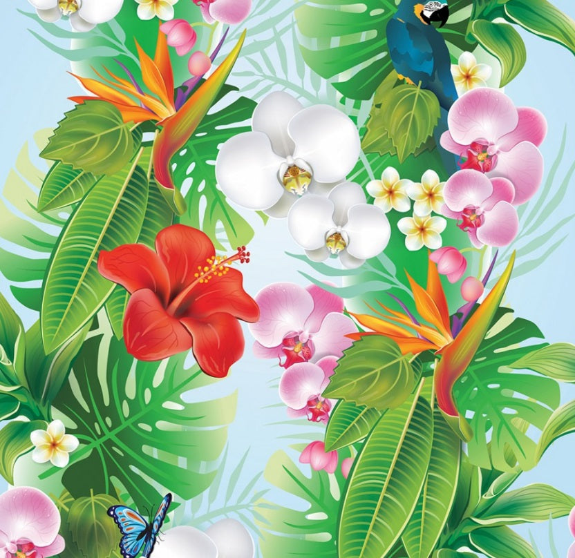Bikecap Saddle Deck Fleur tropicale