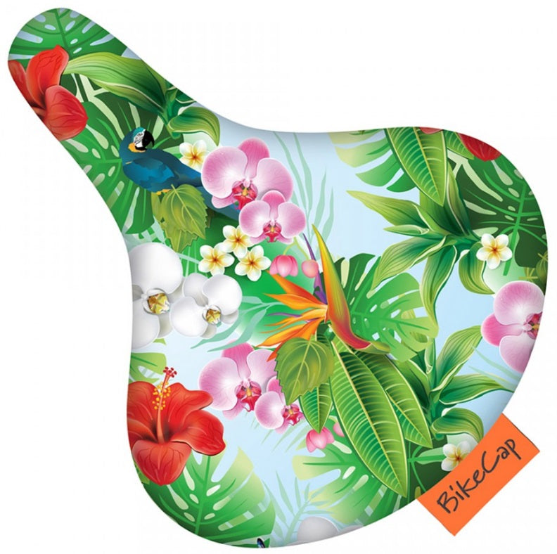 Bikecap Saddle Deck Fleur tropicale