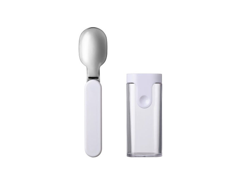 Mépale pliant cuillère ellipse blanc