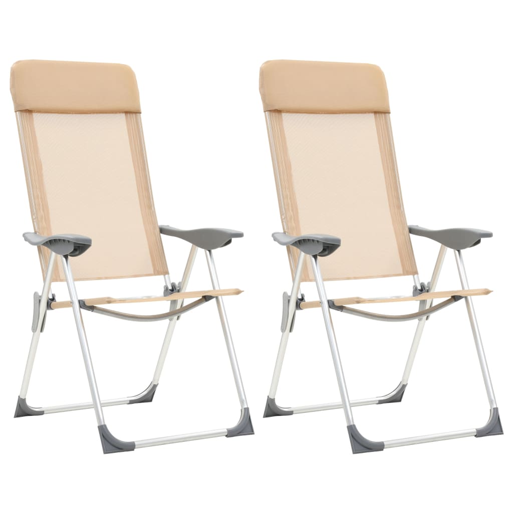 Vidaxl Camping Chaises 2 PC
