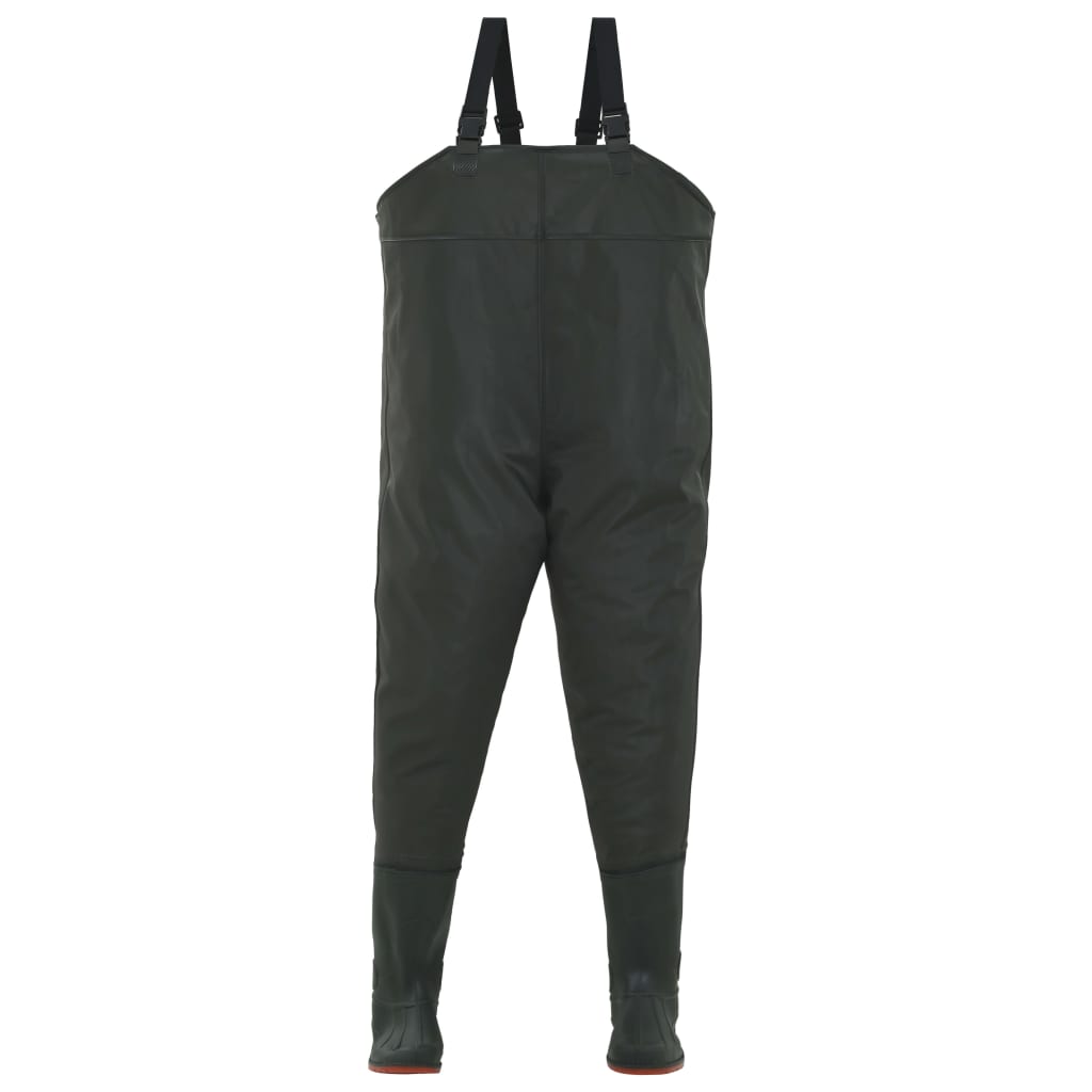 Vidaxl waadbroek avec bottes taille 38 vert