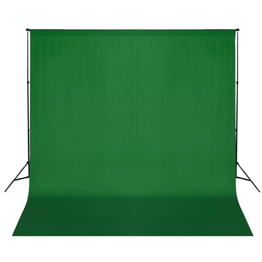 Système d'arrière-plan Vidaxl 600x300 cm vert