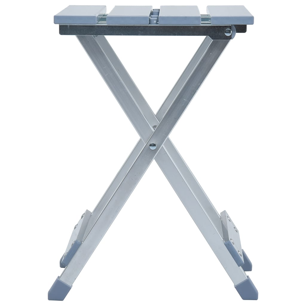 Tabouret de camping vidaxl 28x26x39 cm en aluminium