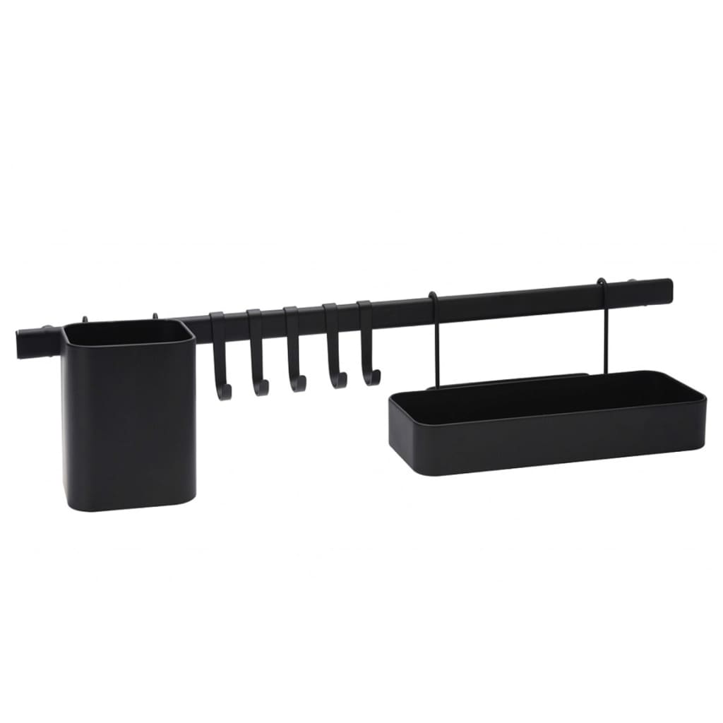 Excellent ustensine maison Organisateur de cuisine en 8 parties Black